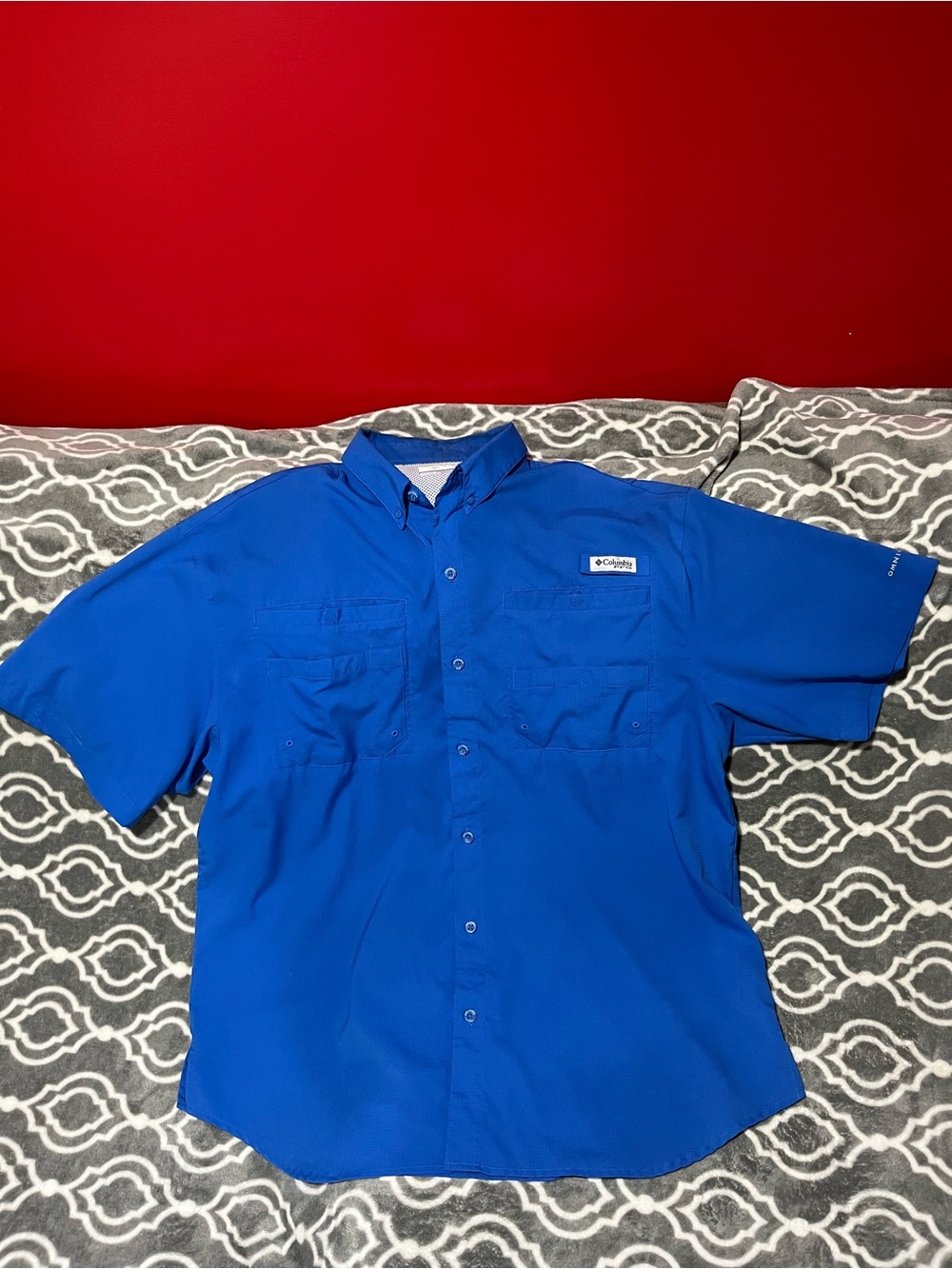 Columbia PFG OMNI-SHADE Button Up Shirt Large